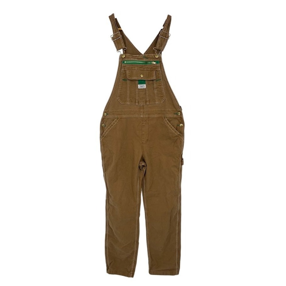 Liberty Overalls Womens L Brown Duck Canvas Carpenter Workwear Utility Gorpcore
